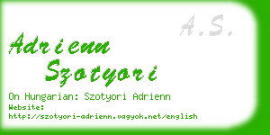 adrienn szotyori business card